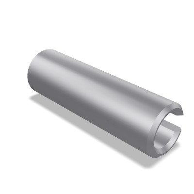 Slotted Spring Pin ISO 8752 — 1×4 — A — Austenitic stainless steel AISI 301 — None (as processed)