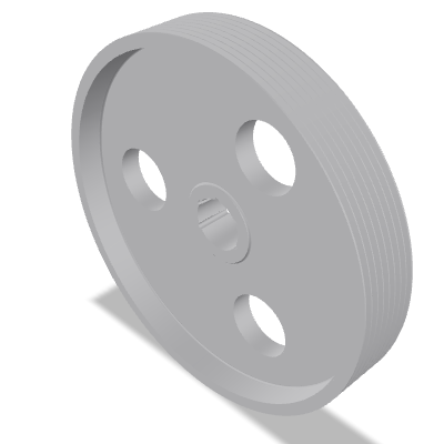 Taper-Bush V-Belt Pulley DIN 2211-1 — SPC1250-8 — Cast iron EN-GJL-200 — None (as machined)