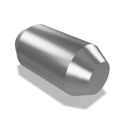 Type A Clevis Pin without Head ISO 2340 — 3×6 — Zinc plated and chromated