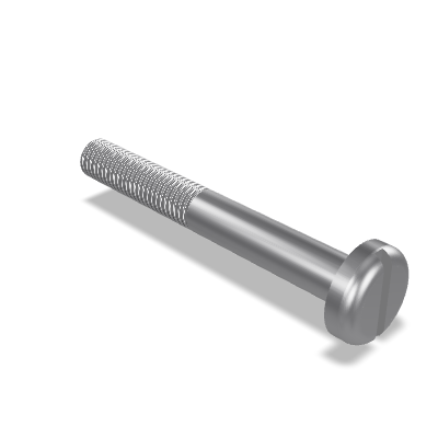 Slotted Pan Head Screw ISO 1580 — M10×80 — 4.8 — Steel — Zinc plated