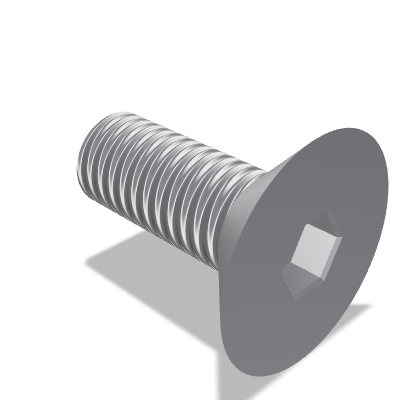 Hexagon Socket Countersunk Head Screw ISO 10642 — M3×8 — 8.8 — Steel — None (as processed)