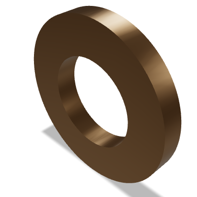 Sealing Ring DIN 7603 — 4x8 — max 45 HB — Copper (metallic gasket)