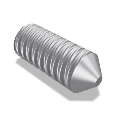 Hexagon Socket Set Screw ISO 4027 — M1.6×4 — 45H — Steel — None (as processed)