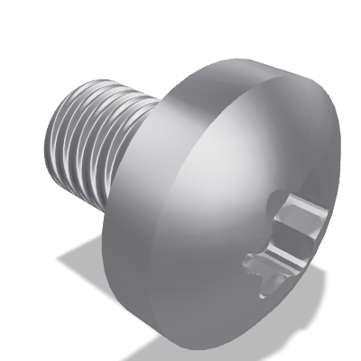 Hexalobular Socket Pan Head Screw ISO 14583 — M6×8