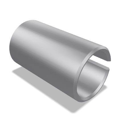 Slotted Spring Pin ISO 13337 — 2×4 — C — Martensitic stainless steel AISI 420 — None (as processed)