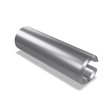 Slotted Spring Pin ISO 8752 — 1×4 — C — Martensitic stainless steel AISI 420 — Zinc plated