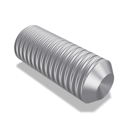 Hexagon Socket Set Screw ISO 4029 — M10×25 — 45H — Steel — None (as processed)