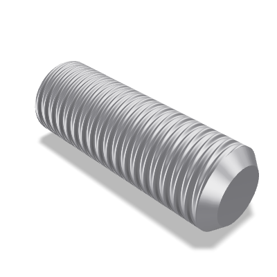 Hexagon Socket Set Screw ISO 4026 — M12×35 — 45H — Steel — None (as processed)