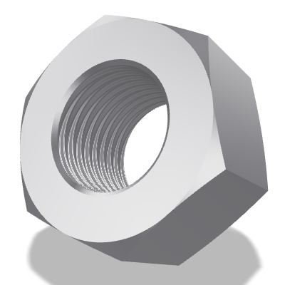 Hex High Nut ISO 4033 — 39 — 8 — Steel — None (as processed)