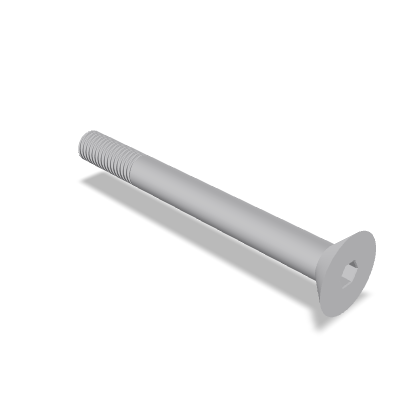 Hexagon Socket Countersunk Head Screw ISO 10642 — M10×100 — 12.9 — Steel — Zinc flake