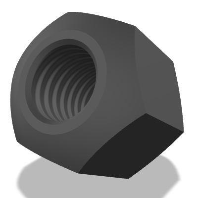Hexagon Nut with Spherical Seat DIN 6330 — M8 — 10 — Steel — Black oxide