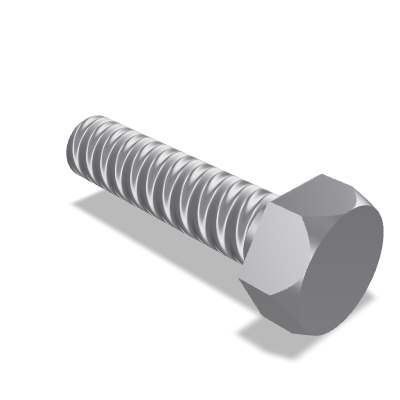 Flat End Hexagon Head Tapping Screw ISO 1479 — ST4.8×19 — St — Steel — None (as processed)
