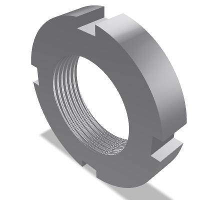 Bearing Locknut DIN 981 — KM 4 — Steel