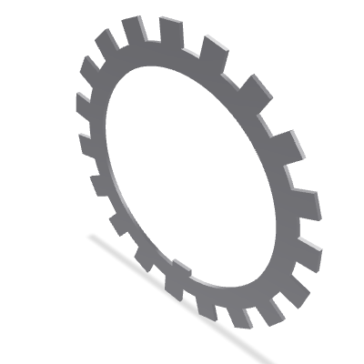 Bearing Lockwasher DIN 5406 — MB 23 — Steel