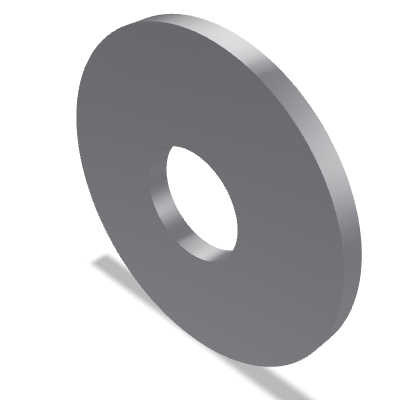 Large Series Plain Washer ISO 7093-1 — 14 — 200 HV — Steel — None (as processed)