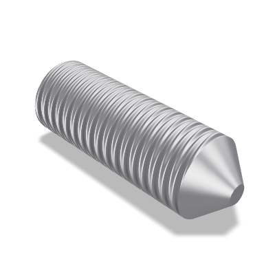 Hexagon Socket Set Screw ISO 4027 — M12×35 — 45H — Steel — None (as processed)