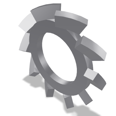 Serrated Lock Washer DIN 6798A — M3.5