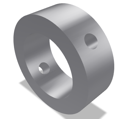 Pinned Shaft Collar DIN 705 — 30 — 110-175 HV — Free-cutting steel