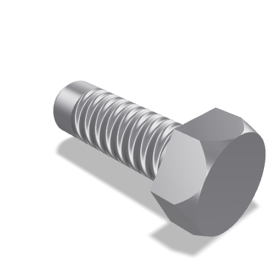 Rounded End Hexagon Head Tapping Screw ISO 1479 — ST8×25 — St — Steel — None (as processed)