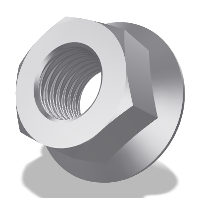 Hexagon Flange Nut ISO 4161 — 16 — 8 — None (as processed)