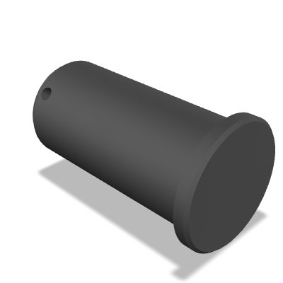 Type B Clevis Pin with Head ISO 2341 — 100×200 — Black oxide