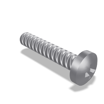 Rounded End Phillips Pan Head Tapping Screw ISO 7049 — ST3.5×19