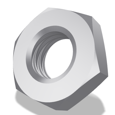 Hexagon Thin Nut ISO 4035 — 5 — 04 — Steel — None (as processed)
