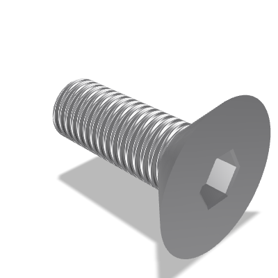 Hexagon Socket Countersunk Head Screw ISO 10642 — M12×35 — 8.8 — Steel — Zinc plated