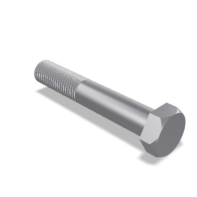 Hex Head Bolt ISO 4014 — M24×140 — 4.8 — Steel — None (as processed)