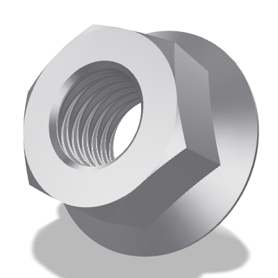 Hexagon Flange Nut ISO 4161 — 10 — 9 — None (as processed)