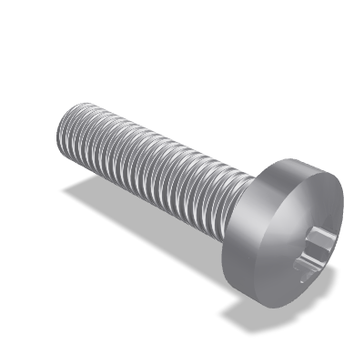 Hexalobular Socket Pan Head Screw ISO 14583 — M3×12