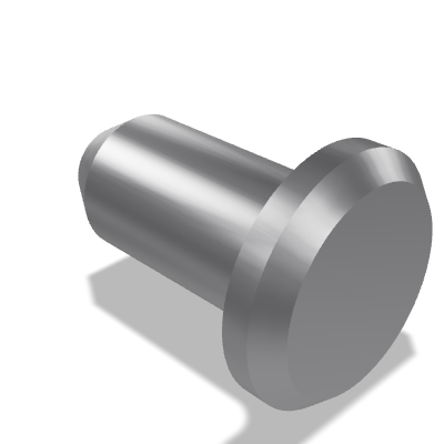 Type A Clevis Pin with Head ISO 2341 — 3×6 — Zinc plated and chromated
