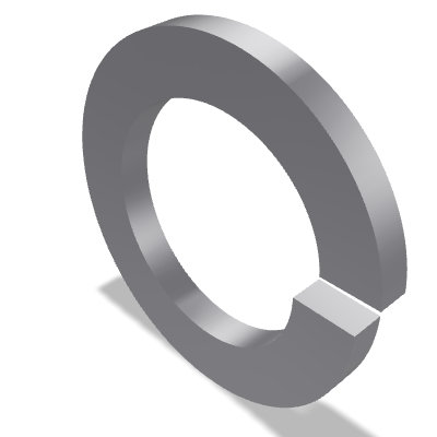 Helical Spring Lock Washer DIN 127B — 56 — None (as processed)