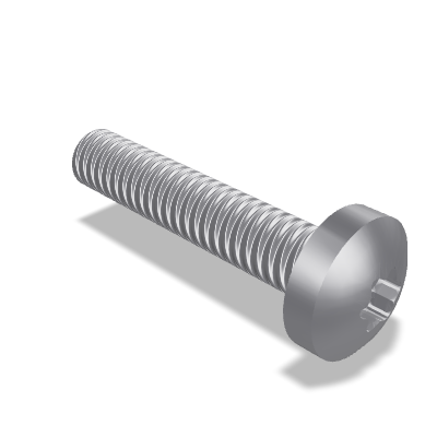 Hexalobular Socket Pan Head Screw ISO 14583 — M2×10