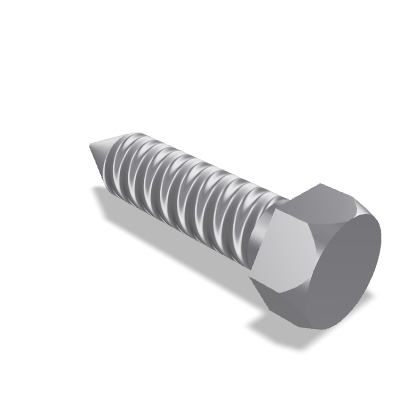 Cone End Hexagon Head Tapping Screw ISO 1479 — ST5.5×22 — St — Steel — None (as processed)