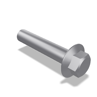 Hexagon Flange Bolt DIN 6921 — M12×60 — 10.9 — Steel — None (as processed)