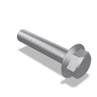 Hexagon Flange Bolt DIN 6921 — M10×50 — 8.8 — Steel — None (as processed)