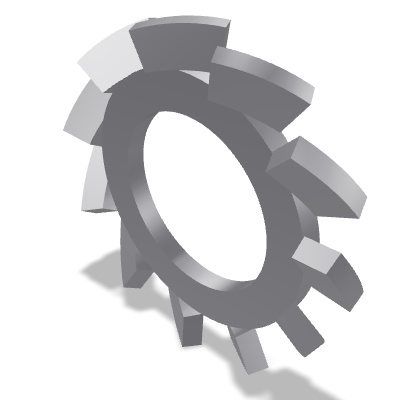 Serrated Lock Washer DIN 6798A — 5 — None (as processed)