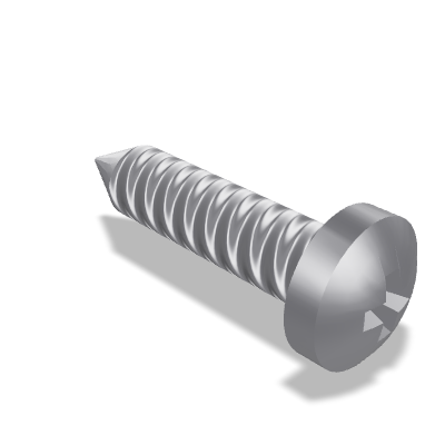 Cone End Pozidriv Pan Head Tapping Screw ISO 7049 — ST2.2×9.5