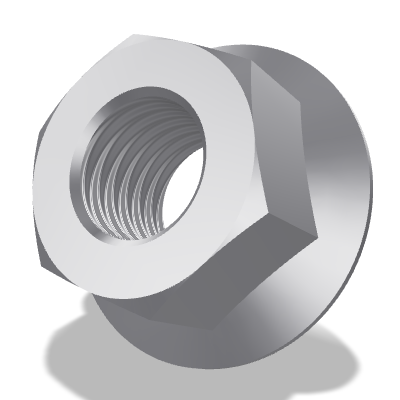 Hexagon Flange Nut ISO 4161 — 12 — 8 — None (as processed)
