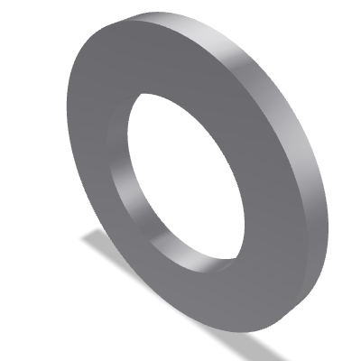 Plain Washer ISO 7092 — 10 — 200 HV — Steel — None (as processed)