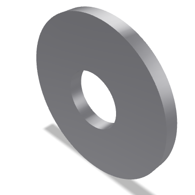 Large Series Plain Washer ISO 7093-1 — 4 — 200 HV — Steel — None (as processed)