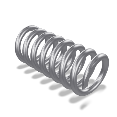 Cylindrical Compression Spring DIN 2098 — 0.32x2x5.5 — Stainless steel X10CrNi18-8 / 1.4310