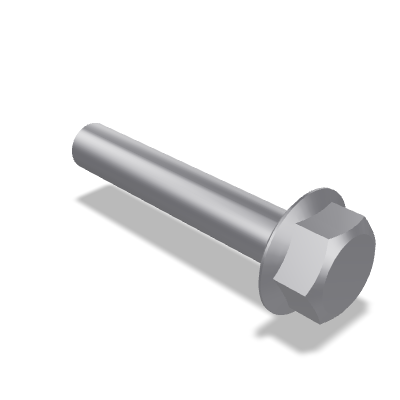 Hexagon Flange Bolt DIN 6921 — M8×45 — 8.8 — Steel — None (as processed)