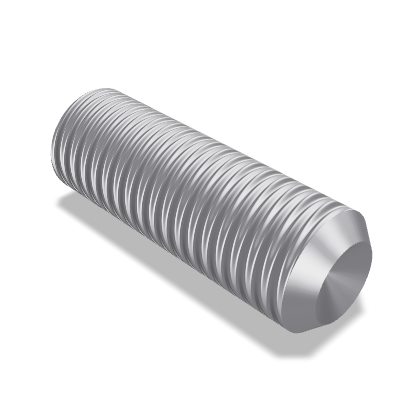 Hexagon Socket Set Screw ISO 4029 — M12×35 — 45H — Steel — None (as processed)