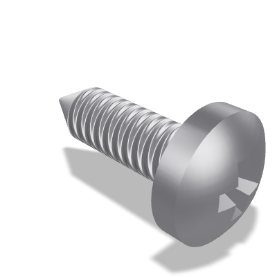 Cone End Phillips Pan Head Tapping Screw ISO 7049 — ST9.5×32 — St — Steel — None (as processed)