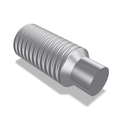 Hexagon Socket Set Screw ISO 4028 — M10×25 — 45H — Steel — None (as processed)