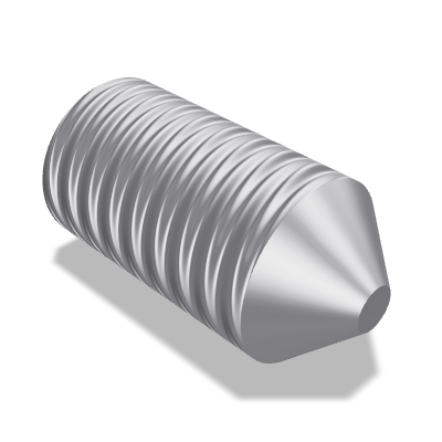 Hexagon Socket Set Screw ISO 4027 — M4×8 — 45H — Steel — None (as processed)
