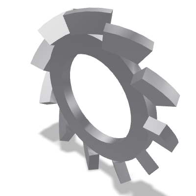 Serrated Lock Washer DIN 6798A — M4
