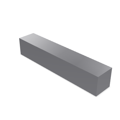 Parallel Key DIN 6885-1 Form B — 6 x 6×32